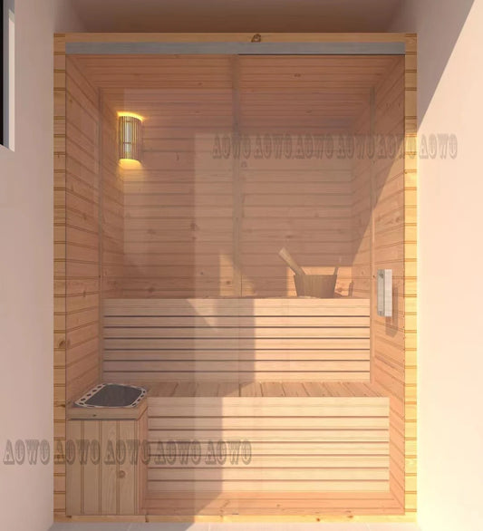 2 Person Square Wooden Dry Sauna Steam Sauna Roominfra Red Sau-na Dry Steam Yacuzzi Outdoor Spa Steam Sauna Tent