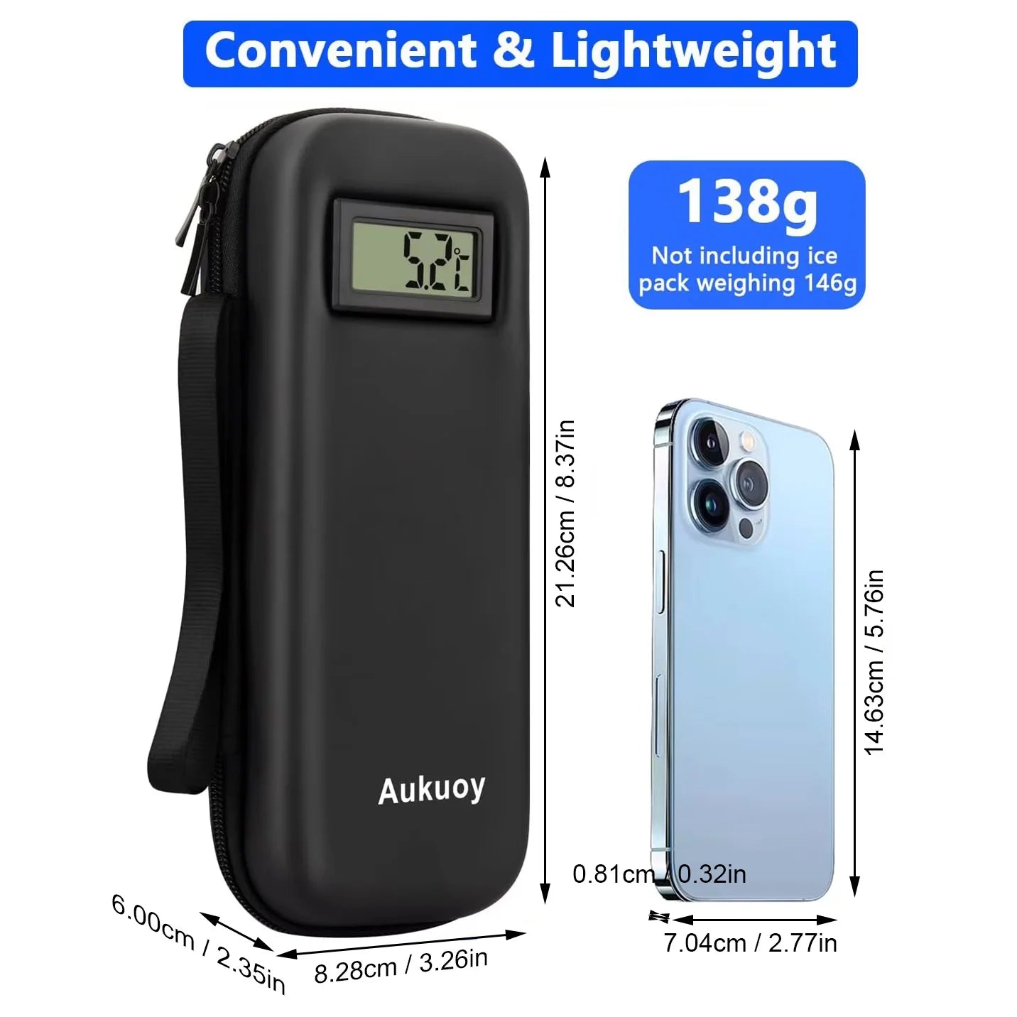 Elevate your longevity lifestyle with our advanced Longevity Cooler Travel Case—the ultimate companion for safeguarding your NAD+ Pens, GLP-1 injections, and other temperature-sensitive medical essentials on the go.
Designe