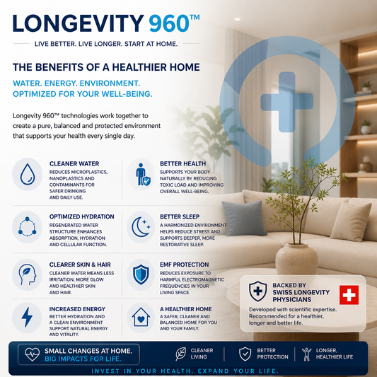 LONGEVITY960™ HOME LONGELIVING STARTER PACK: Transform Your Home Into a Longevity Environment  Your home should do more than shelter you