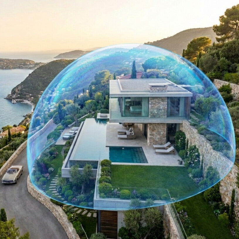 Electromagnetic Bubble Protector (EBP) for House,  designed to harmonize indoor and outdoor spaces by reducing electromagnetic and geopathic interferences.