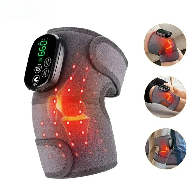 Red Light Therapy Knee Shoulder Brace 660nm 850nm Infrared Heat Wrap for Arthritis Joint Pain Muscle Relaxation Healing Support