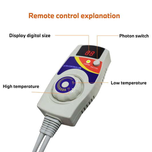 PEMF Body Far-Infrared Heating Pad Magnetic Therapy Mat Chakra Gemstone Photon Waist Belt Balance Massage Pad With 7 Crystals