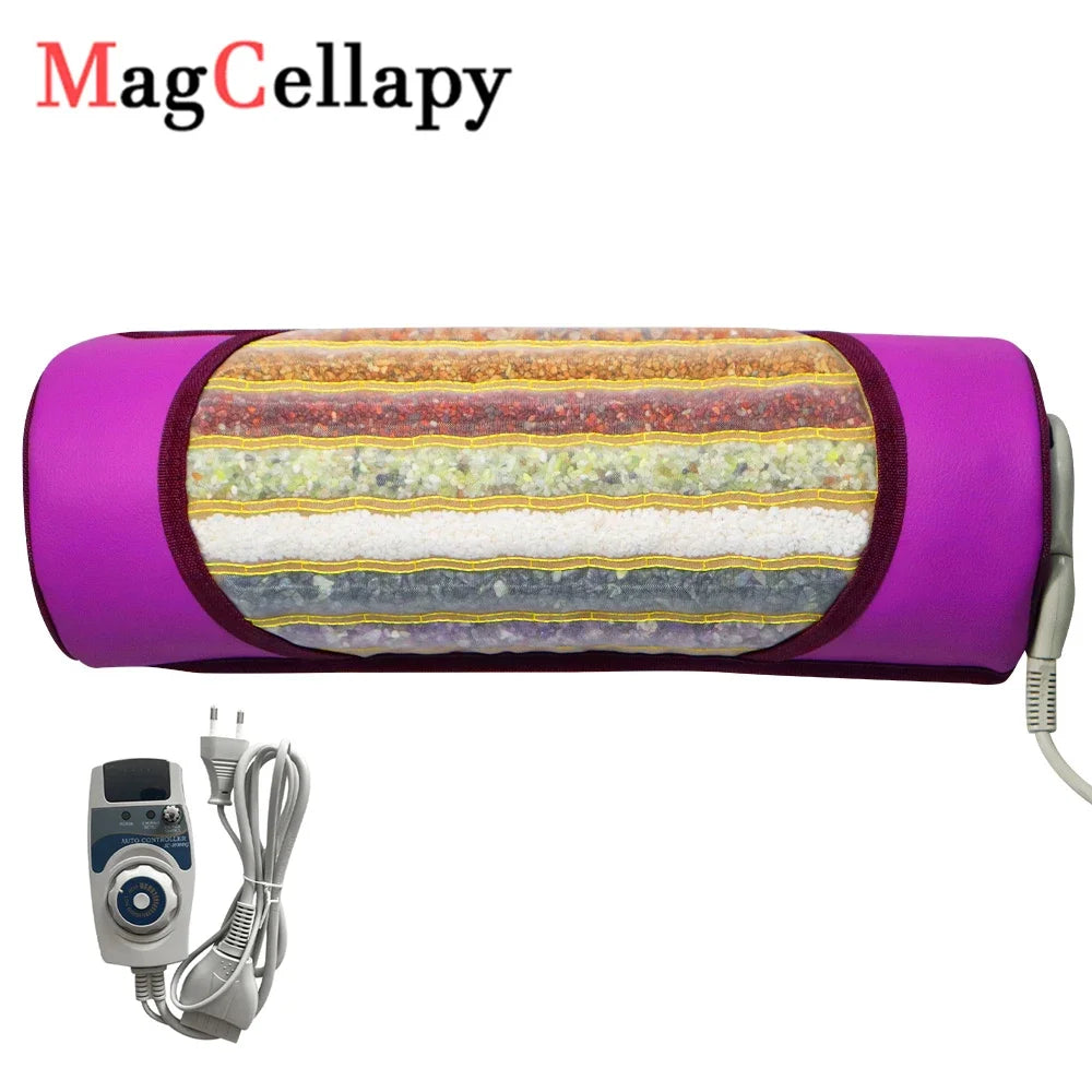 7 Color Crystal Massage Heated Pillow Chakra Energy Far And Near Infrared Therapy Mini Cuscino Restores Mood Improves Insomnia