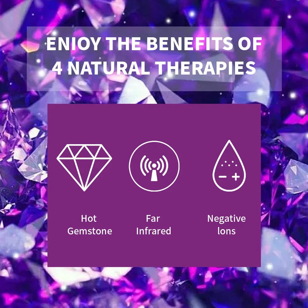 7 Color Crystal Massage Heated Pillow Chakra Energy Far And Near Infrared Therapy Mini Cuscino Restores Mood Improves Insomnia
