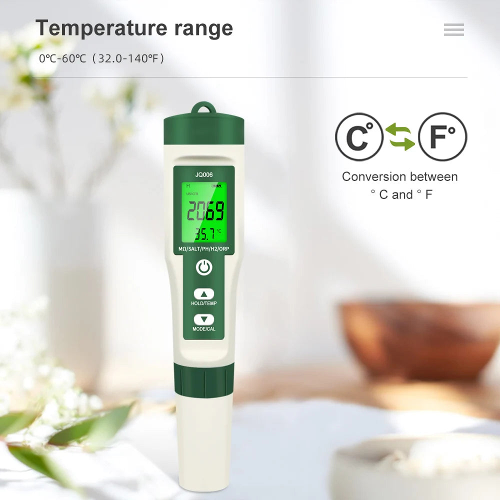 10 in 1 Water Quality Tester: Water is life—but impure water accelerates aging. Hidden contaminants like heavy metals, excessive TDS, and pH imbalances drive inflammation, oxidative stress, and cellular damage, silently shortening your healthspan.