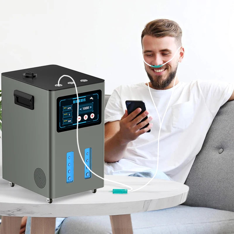 Hydrogen Therapy High Flow 1500ML 3000ML Hydrogen Oxygen Inhalation Machine Generator Brown Gas Generator H2 Inhaler Device