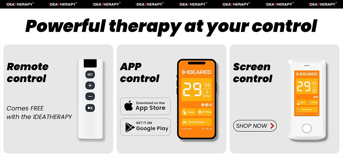 Lxy IDEATHERAPY Touch Screen APP RLPRO2000 9 Wave Blue Yellow Light Therapy Device Infrared Light Therapy  Red Light Therapy