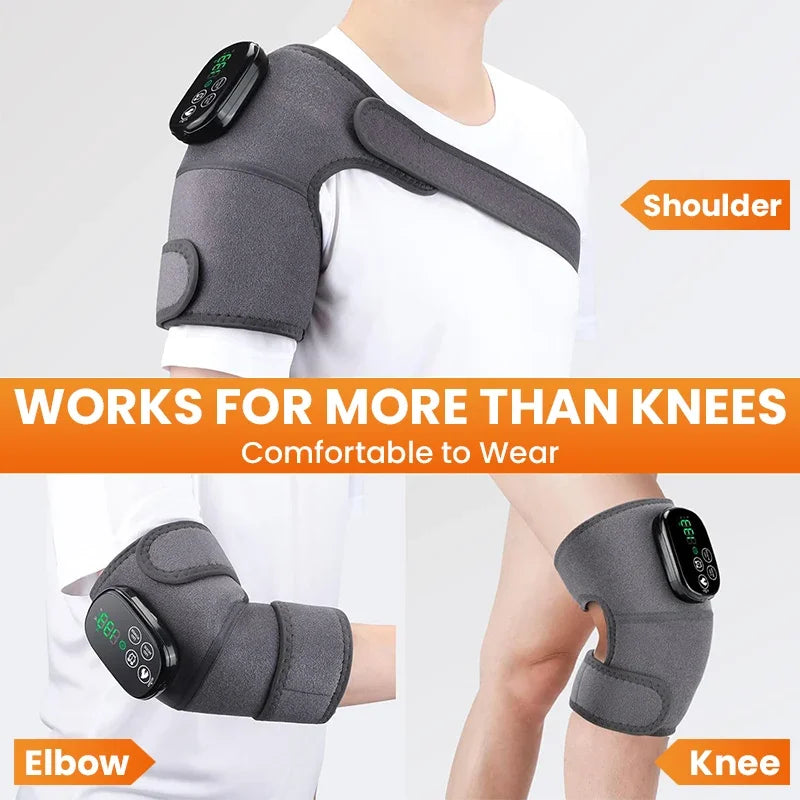 Red Light Therapy Knee Shoulder Brace 660nm 850nm Infrared Heat Wrap for Arthritis Joint Pain Muscle Relaxation Healing Support