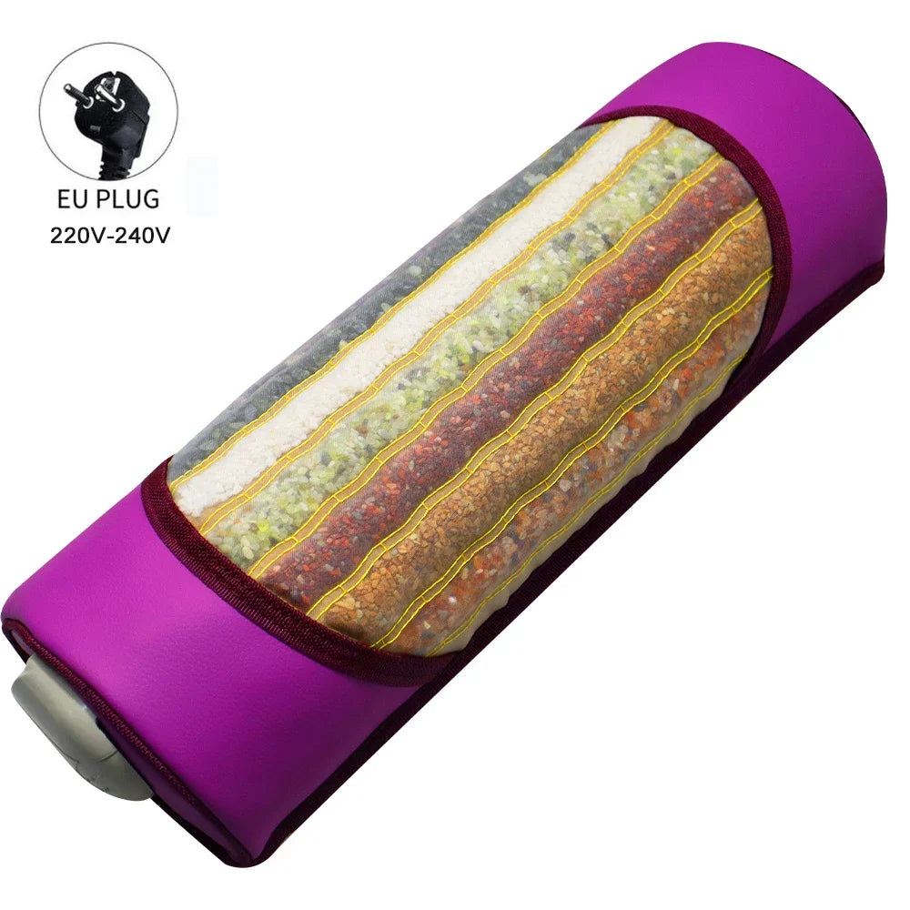 7 Color Crystal Massage Heated Pillow Chakra Energy Far And Near Infrared Therapy Mini Cuscino Restores Mood Improves Insomnia