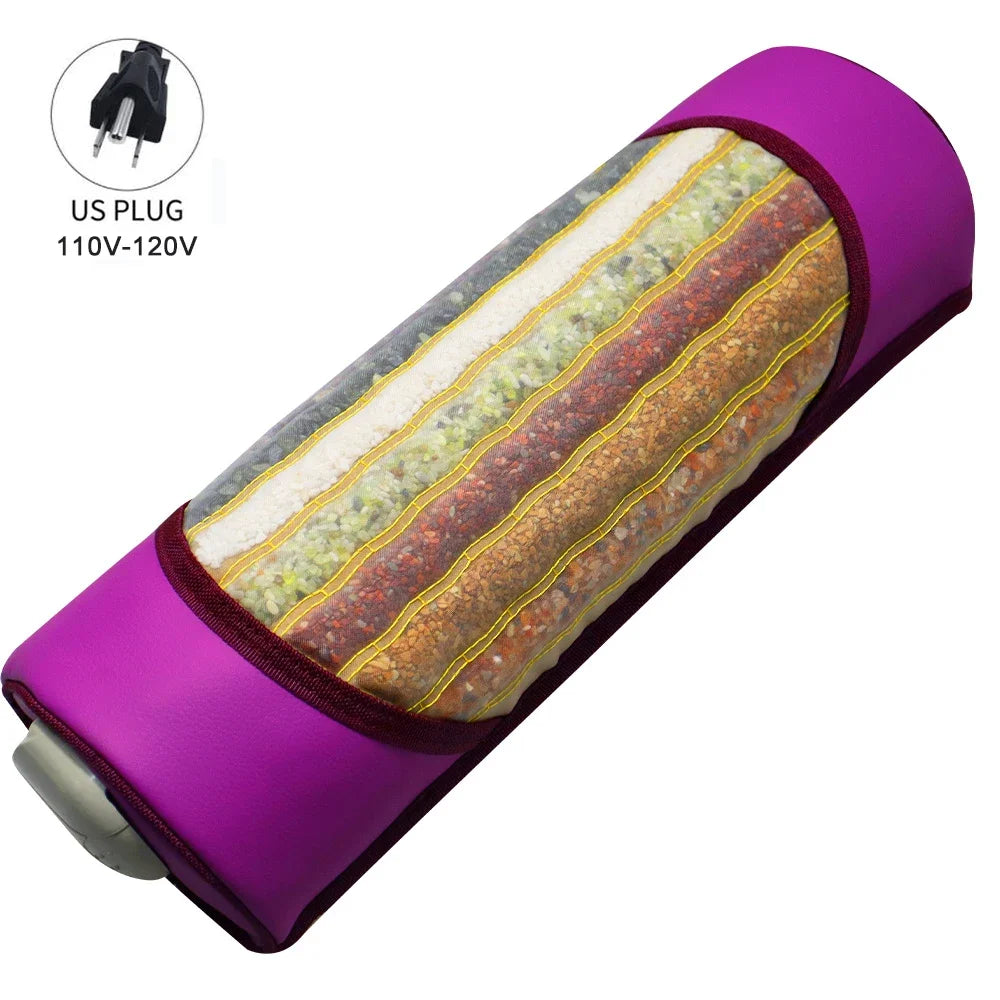 7 Color Crystal Massage Heated Pillow Chakra Energy Far And Near Infrared Therapy Mini Cuscino Restores Mood Improves Insomnia