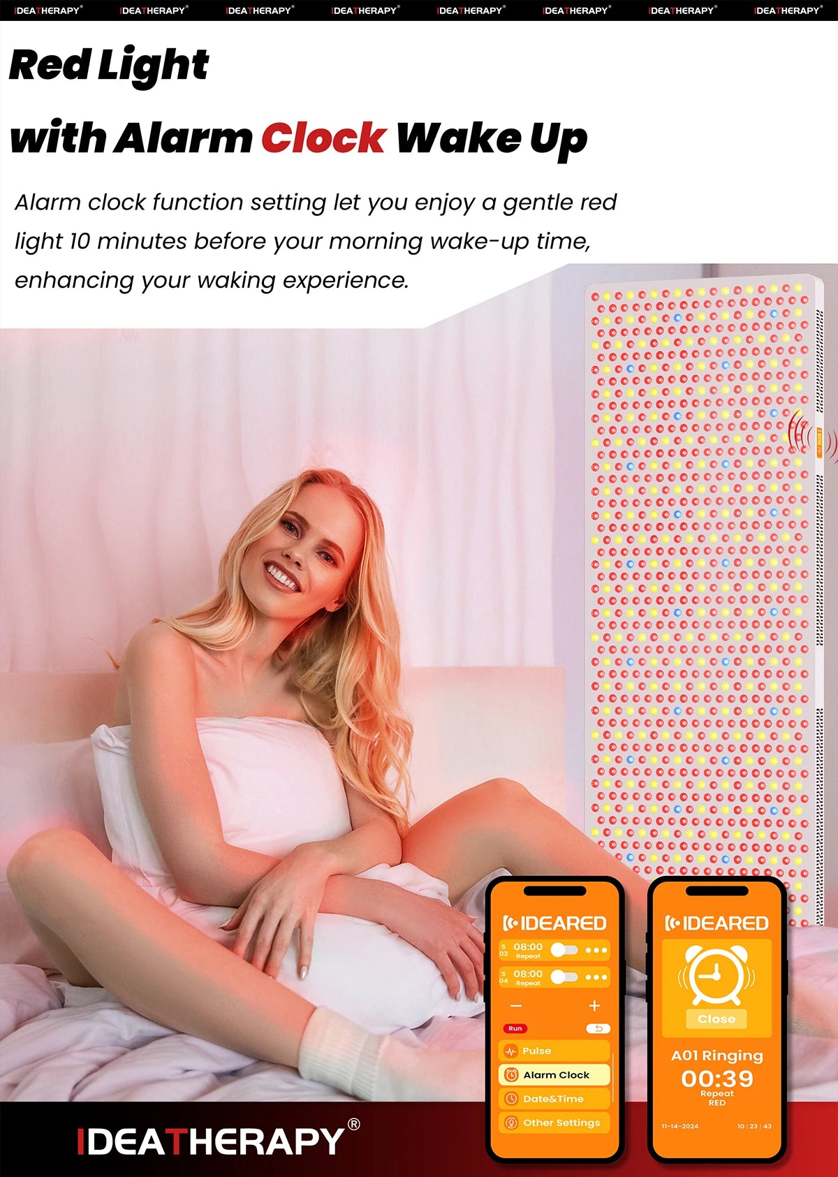 Lxy IDEATHERAPY Touch Screen APP RLPRO2000 9 Wave Blue Yellow Light Therapy Device Infrared Light Therapy  Red Light Therapy