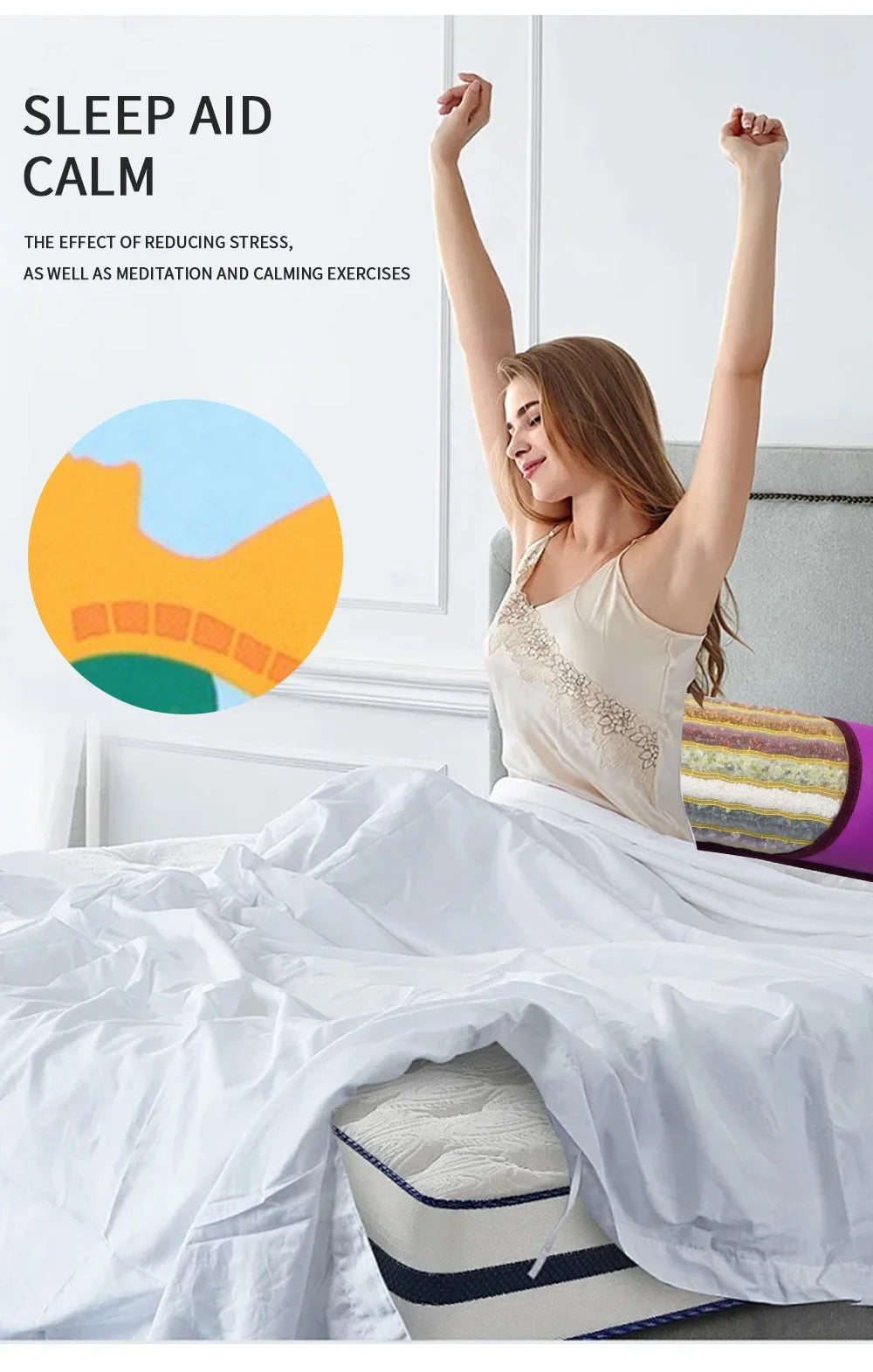 7 Color Crystal Massage Heated Pillow Chakra Energy Far And Near Infrared Therapy Mini Cuscino Restores Mood Improves Insomnia
