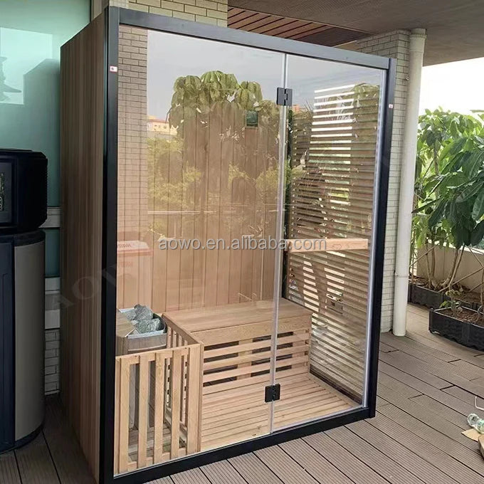 2 Person Square Wooden Dry Sauna Steam Sexs Sauna Roominfra Red Sau-na Dry Steam Yacuzzi Outdoor Spa Steam Sauna Tent
