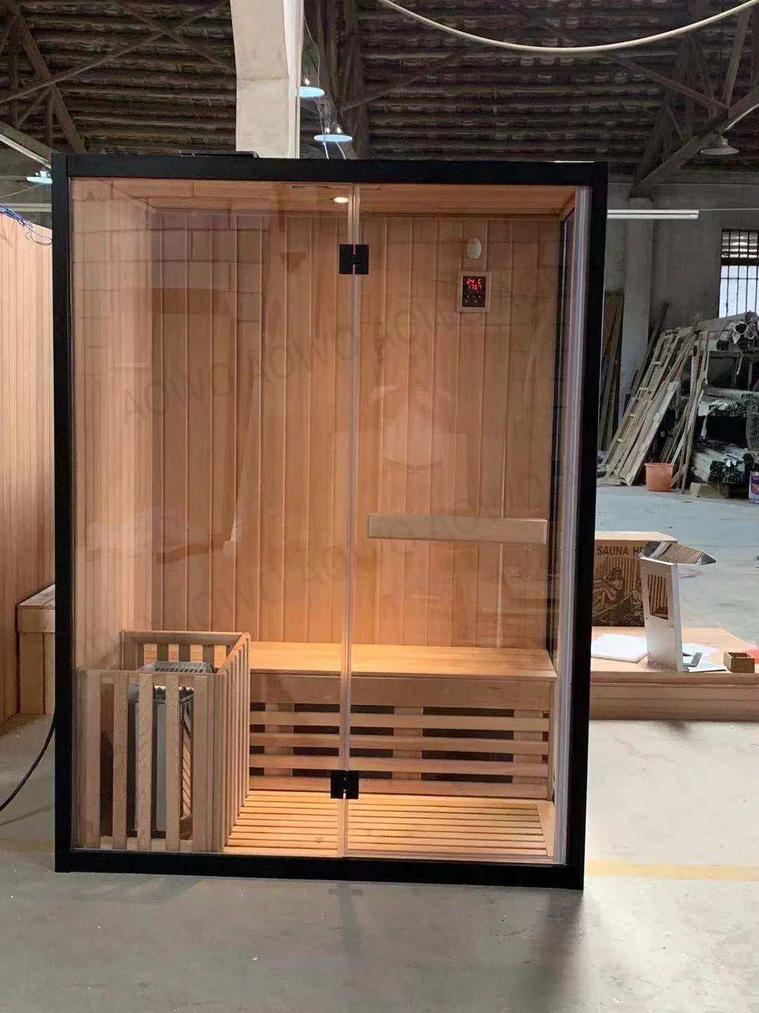 2 Person Square Wooden Dry Sauna Steam Sexs Sauna Roominfra Red Sau-na Dry Steam Yacuzzi Outdoor Spa Steam Sauna Tent
