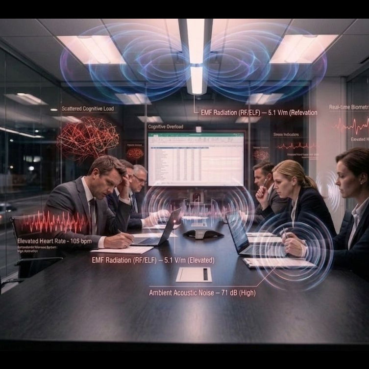 Performance Harmonised Board Meeting Room: Turn any executive space into a high-performance environment for thinking, strategy, and leadership.  This is not interior design. This is environmental performance engineering.